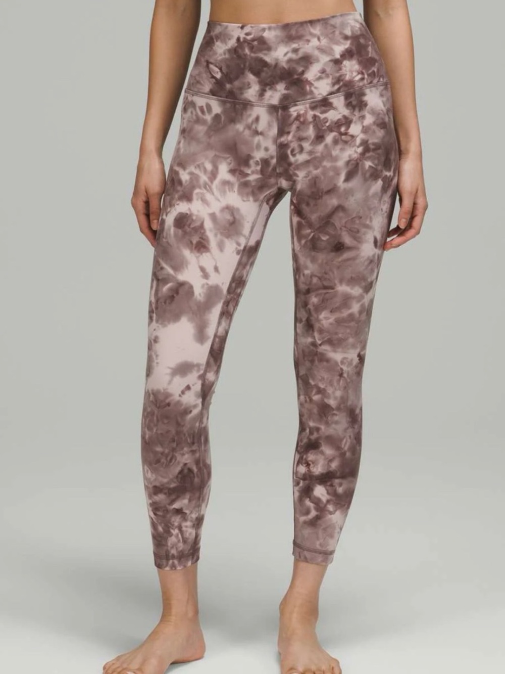lululemon athletica Mauve Tie-Dye High-Rise Leggings